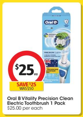 Oral B Vitality Precision Clean Electric Toothbrush 1 Pack