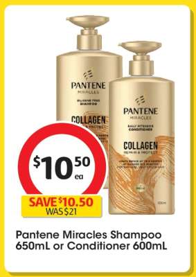Pantene Miracles Shampoo 650ml or Conditioner 600ml