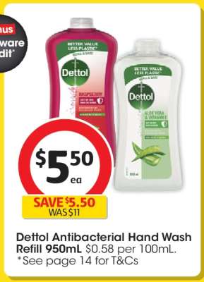 Dettol Antibacterial Hand Wash Refill 950mL