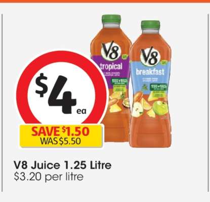 V8 Juice 1.25 Litre