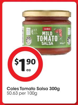 Coles Tomato Salsa 300g