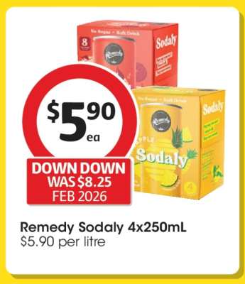 Remedy Sodaly 4x250mL