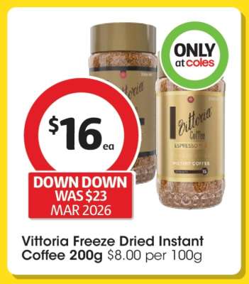 Vittoria Freeze Dried Instant Coffee 200g