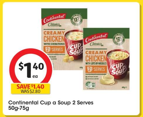 Continental Cup a Soup 2 Serves 50g-75g