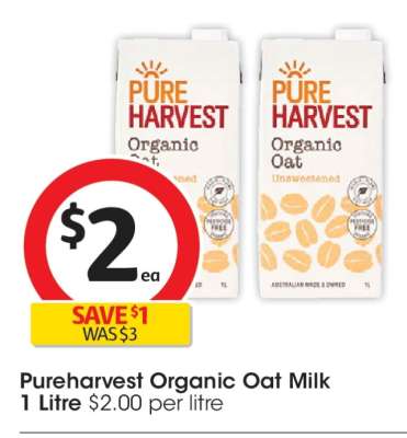 Pureharvest Organic Oat Milk 1 Litre