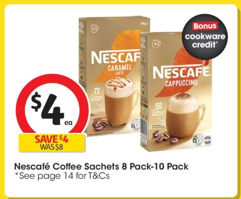 Nescafé Coffee Sachets 8 Pack-10 Pack