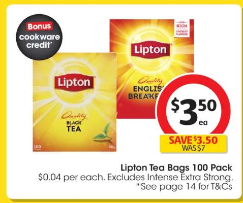 Lipton Tea Bags 100 Pack