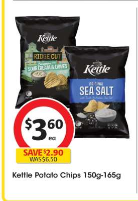 Kettle Potato Chips 150g-165g