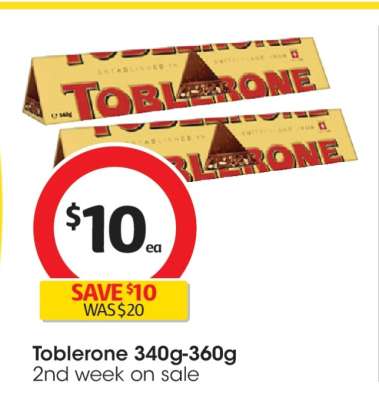 Toblerone 340g-360g