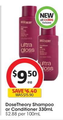 DoseTheory Shampoo or Conditioner 330mL