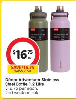 Décor Adventurer Stainless Steel Bottle 1.2 Litre