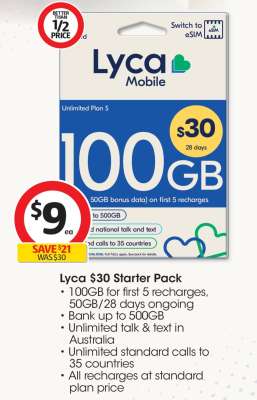 Lyca $30 Starter Pack