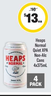 Heaps Normal Quiet XPA Non-Alc Cans