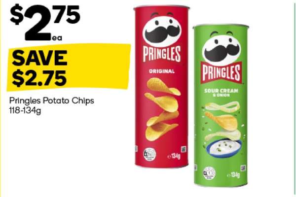 Pringles Potato Chips 118-134g