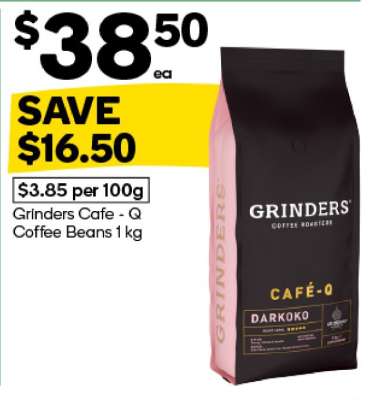 Grinders Cafe - Q Coffee Beans 1 kg