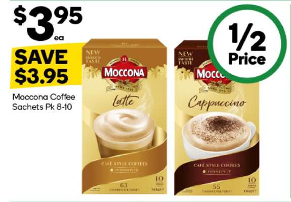 Moccona Coffee Sachets Pk 8-10