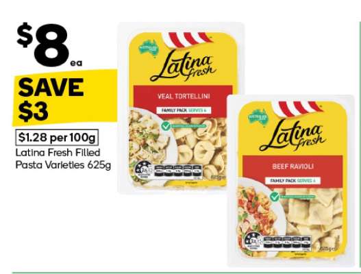Latina Fresh Filled Pasta Varieties 625g