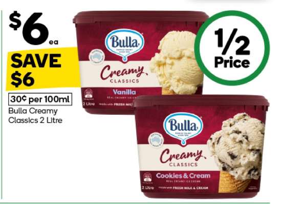 Bulla Creamy Classics 2 Litre