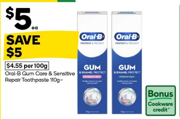 Oral-B Gum Care & Sensitive Repair Toothpaste 110g