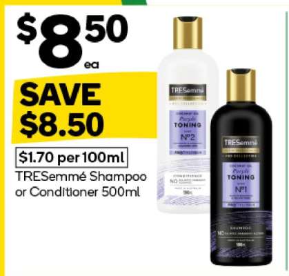 Tresemmé Shampoo or Conditioner 500mL