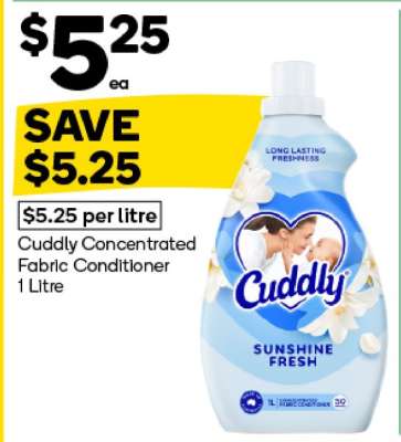 Cuddly Concentrated Fabric Conditioner 1 Litre