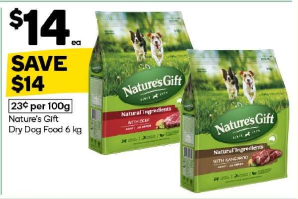 Nature's Gift Dry Dog Food 6 kg