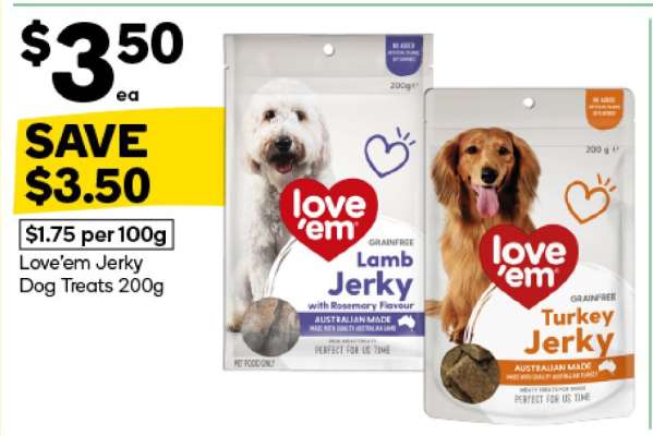 Love Em Jerky Dog Treats 200g