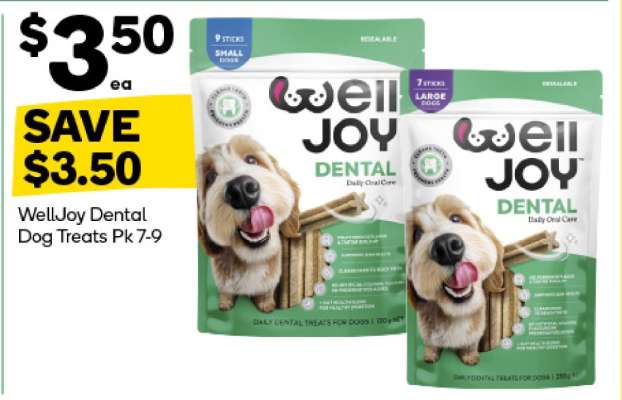 WellJoy Dental Dog Treats Pk 7-9