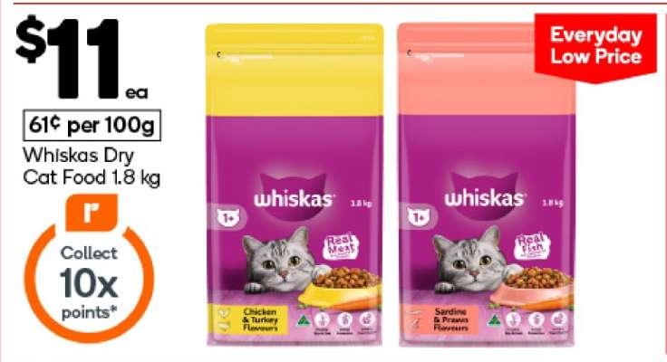 Whiskas Dry Cat Food 1.8 kg
