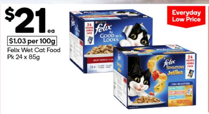 Felix Wet Cat Food Pk 24 x 85g