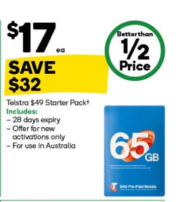 Telstra $49 Starter Pack