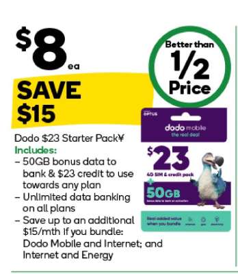 Dodo $23 Starter Pack