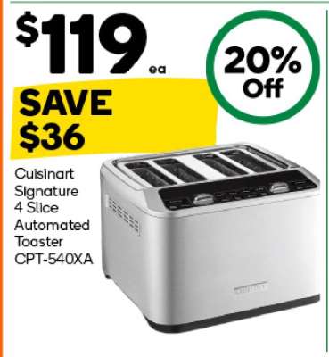 Cuisinart Signature 4 Slice Automated Toaster CPT-540XA