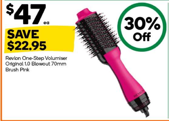 Revlon One-Step Volumiser Original 1.0 Blowout 70mm Brush Pink