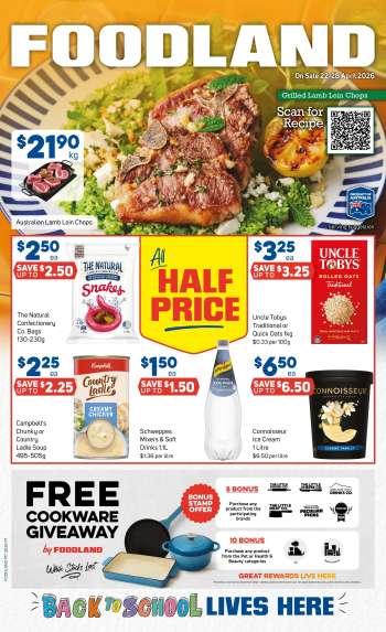 Foodland Catalogue - 22 Apr 2026 - 28 Apr 2026.