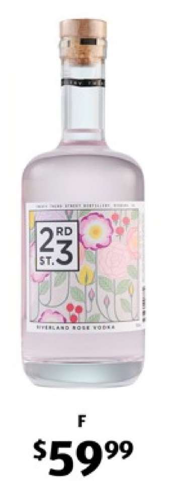 23rd St. Riverland Rose Vodka