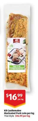 KR Castlemaine Marinated Pork Loin per kg