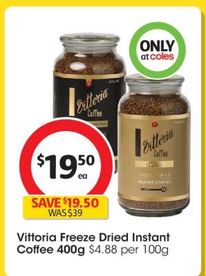 Vittoria Freeze Dried Instant Coffee 400g