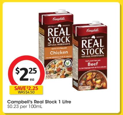 Campbell's Real Stock 1 Litre