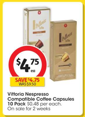Vittoria Nespresso Compatible Coffee Capsules