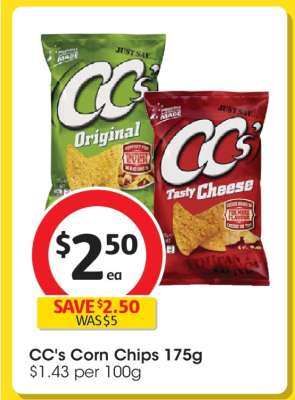 CC’s Corn Chips 175g