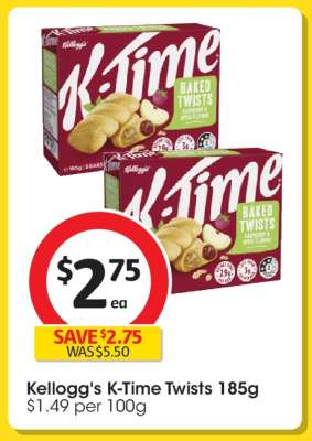Kellogg's K-Time Twists 185g
