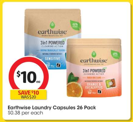 Earthwise Laundry Capsules 26 Pack