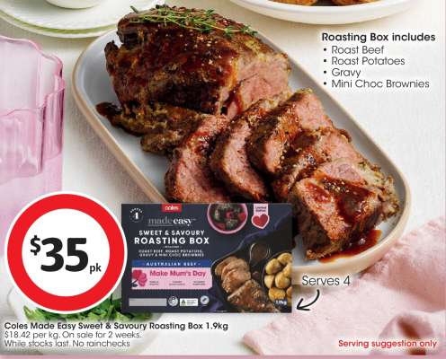 Coles Made Easy Sweet & Savoury Roasting Box 1.9kg