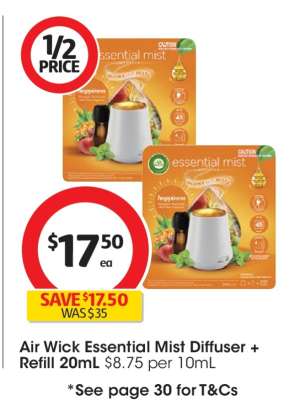 Air Wick Essential Mist Diffuser + Refill 20mL