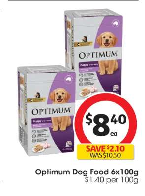 Optimum Dog Food 6x100g