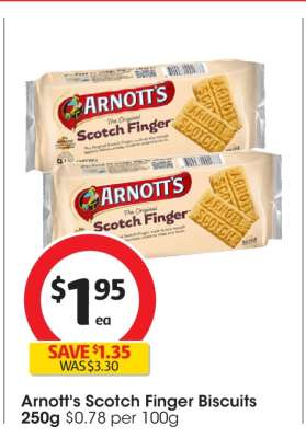 Arnott's Scotch Finger Biscuits