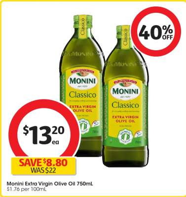 Monini Extra Virgin Olive Oil 750mL