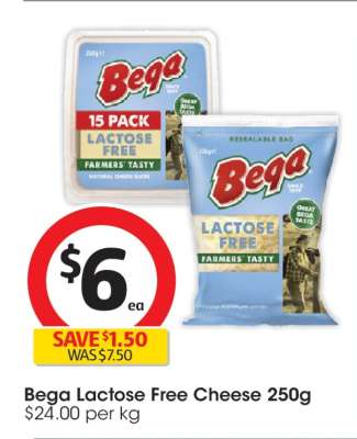 Bega Lactose Free Cheese 250g
