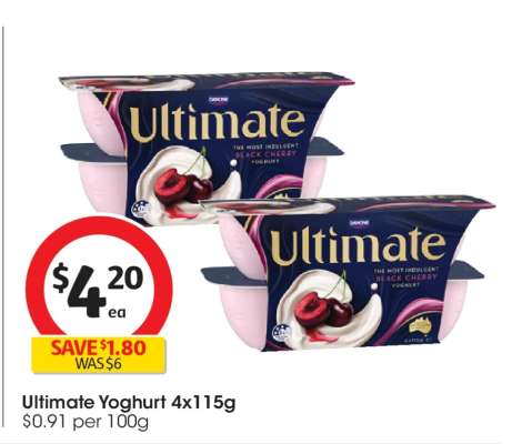 Ultimate Yoghurt 4x115g